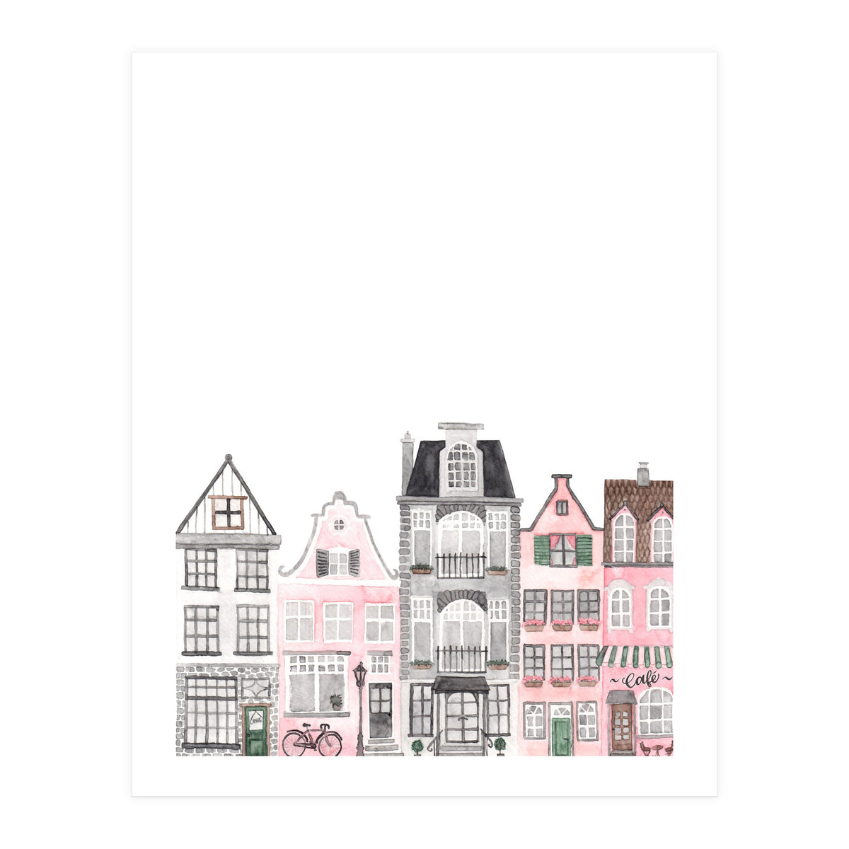 Amsterdam Houses (Print Only)