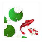 Watercolor Koi Fish Background (Print Only) thumbnail