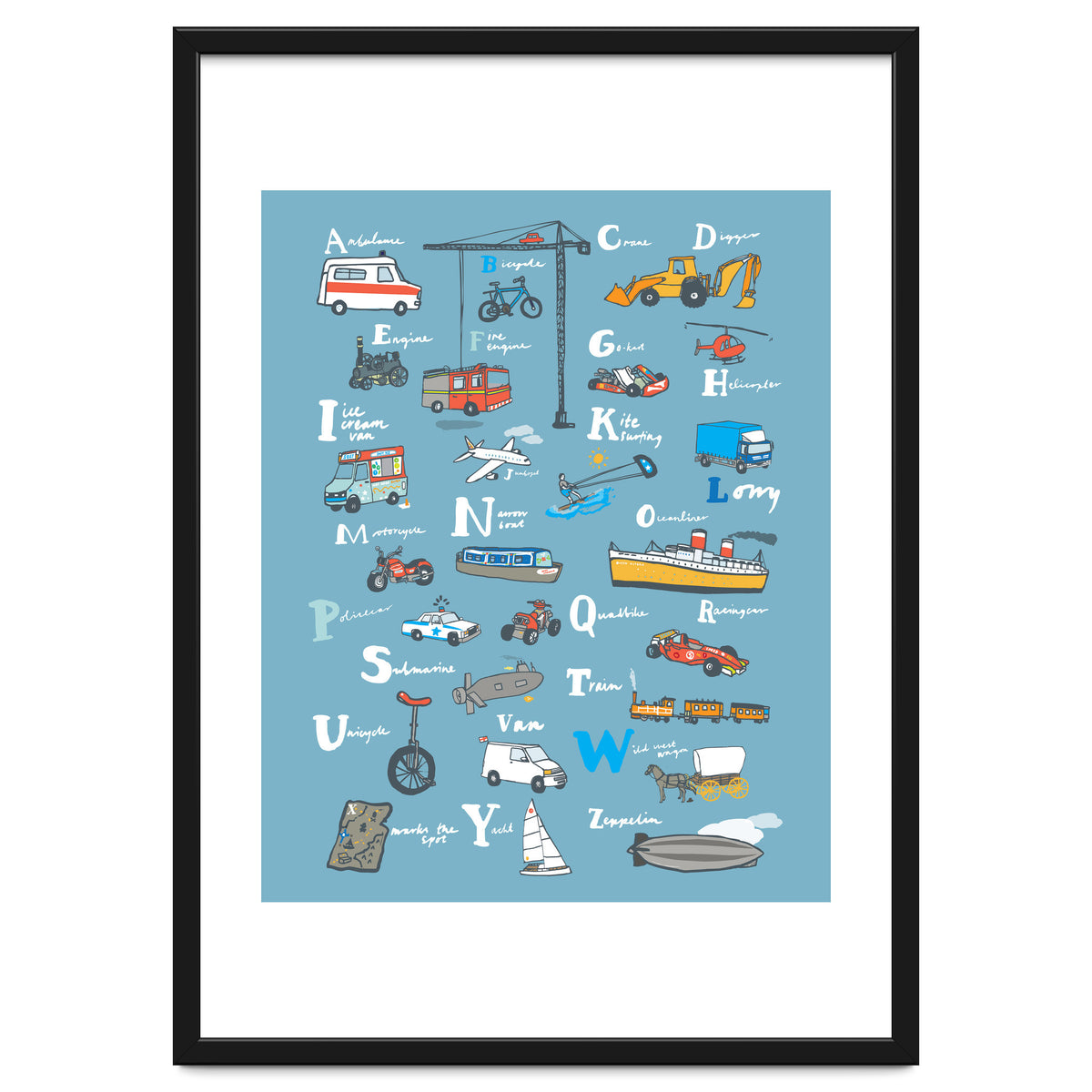 Vehicle ABC Print