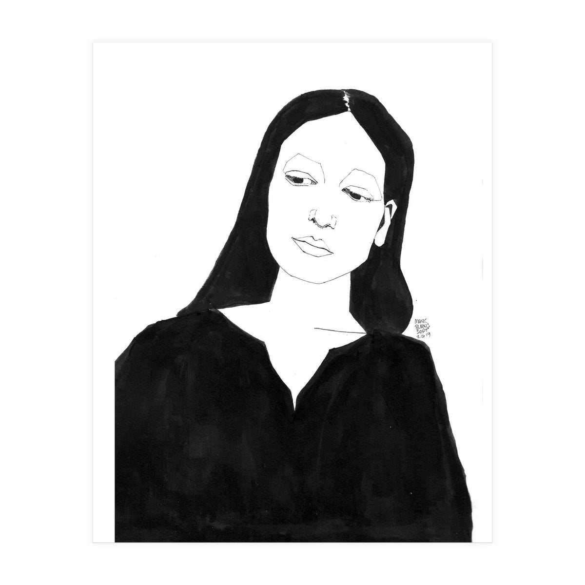 Untitled #36 - Woman in black (Print Only)