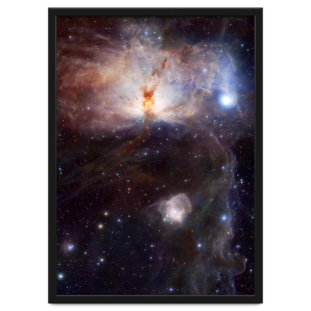 The Hidden Fires of the Flame Nebula