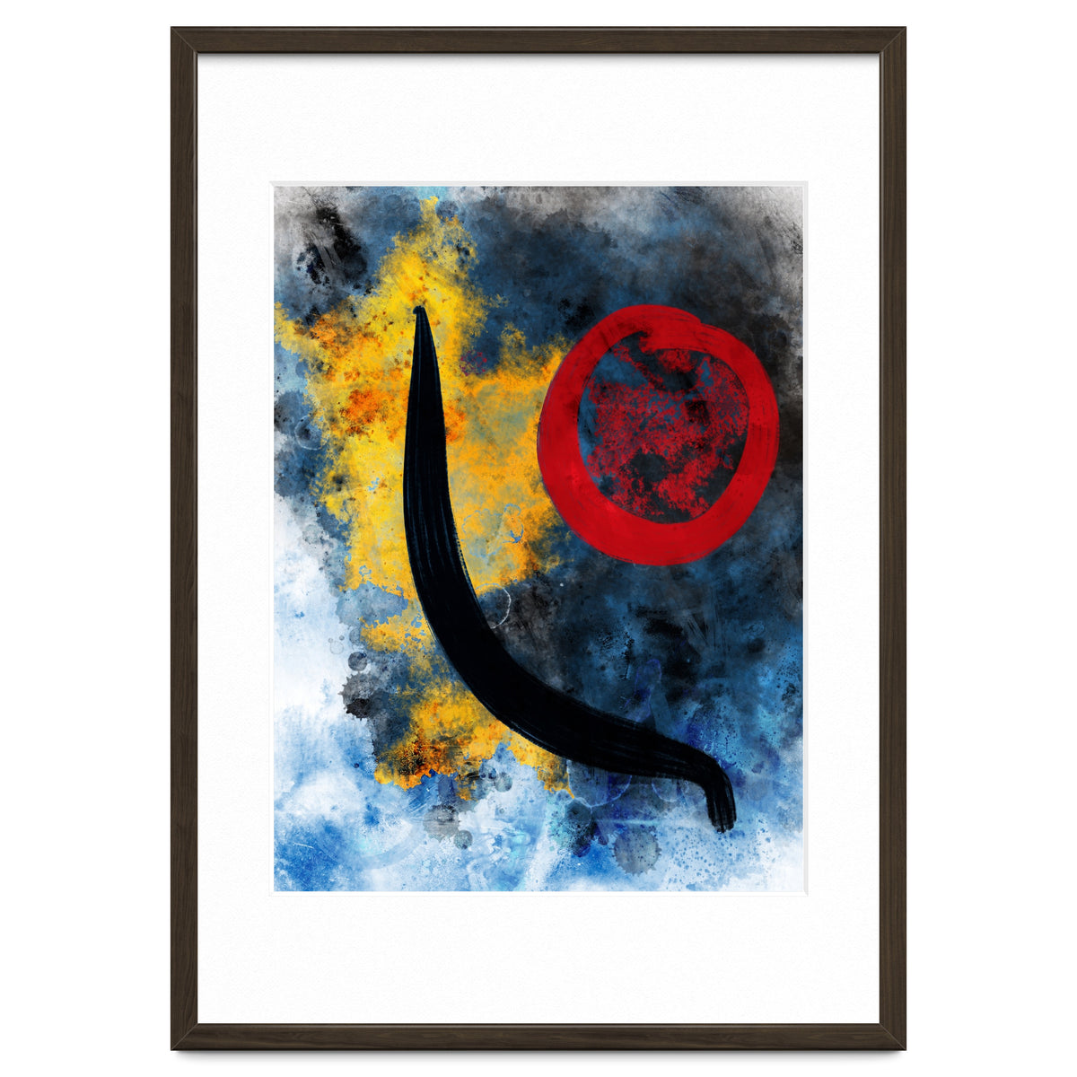 Abstract Calligraphy in the universe