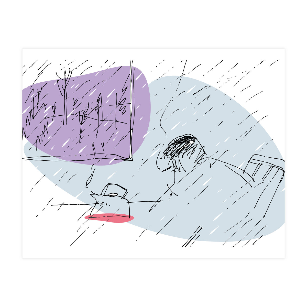 Sad Rainy Day (Print Only)