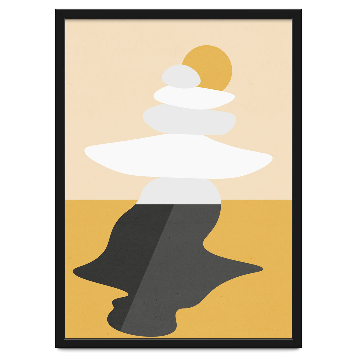 Abstract Cairn - Golden Desert