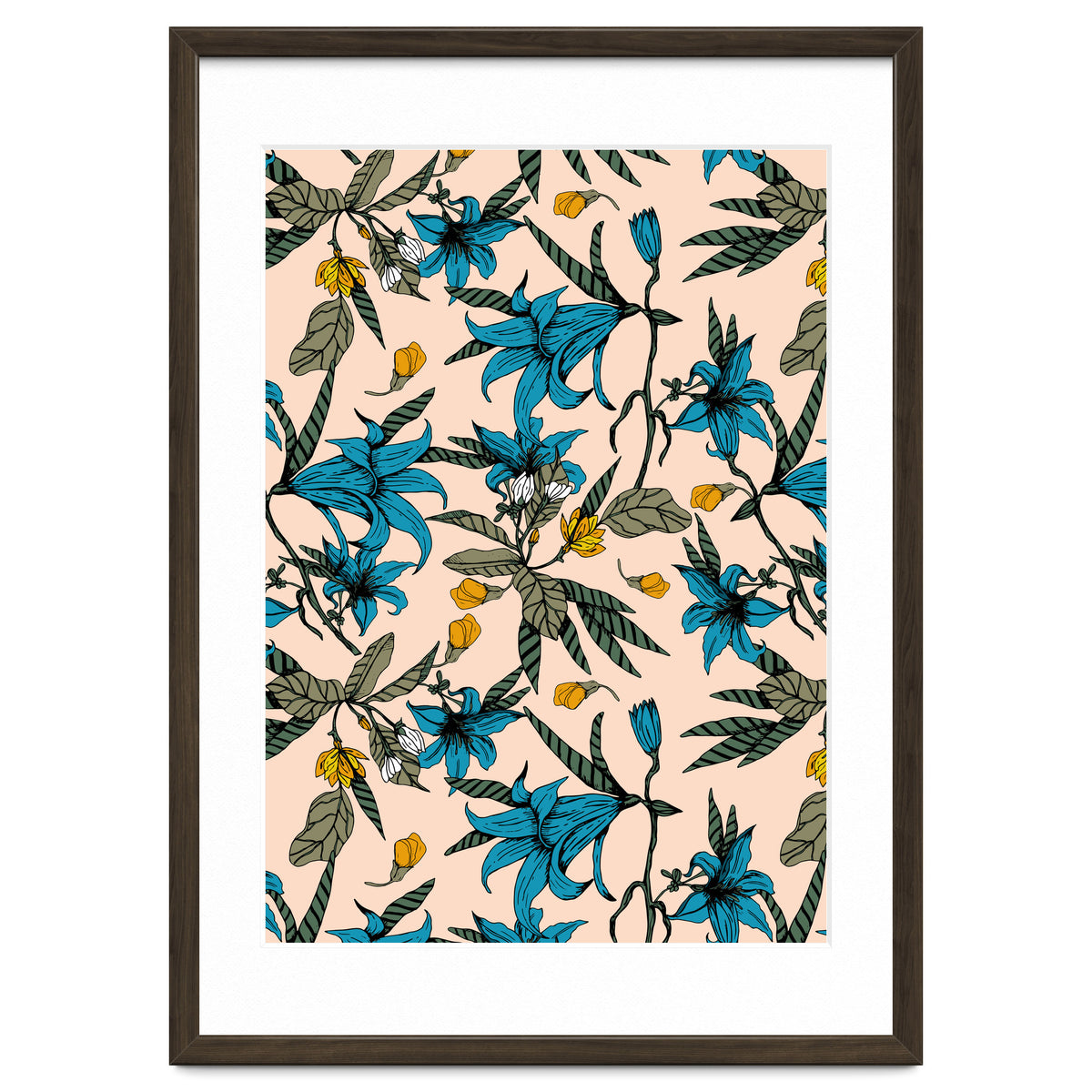 Blooming blossoms bluish I