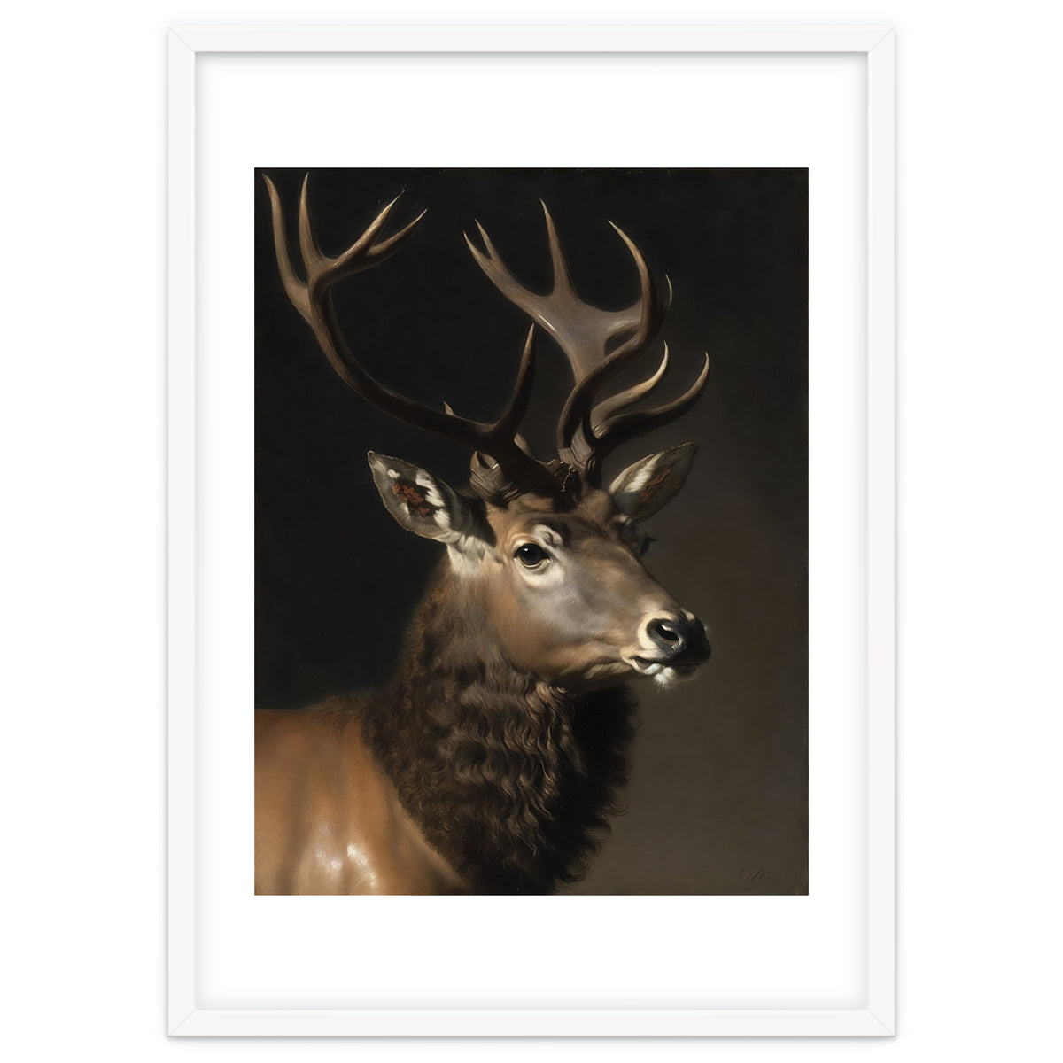 Stag Classical Oil Painting