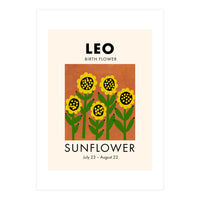 Leo Birth Flower Sunflower (Print Only)
