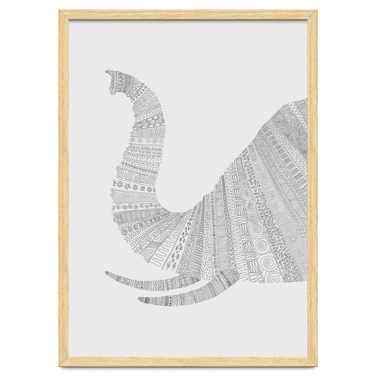 Elephant Grey Poster