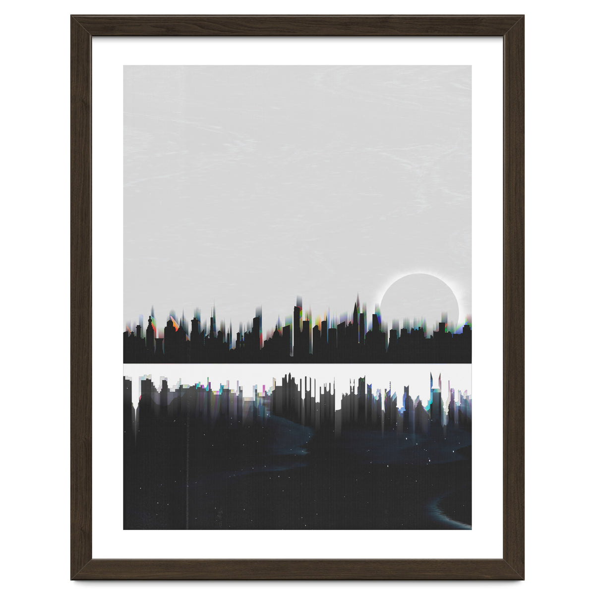 Black and white city