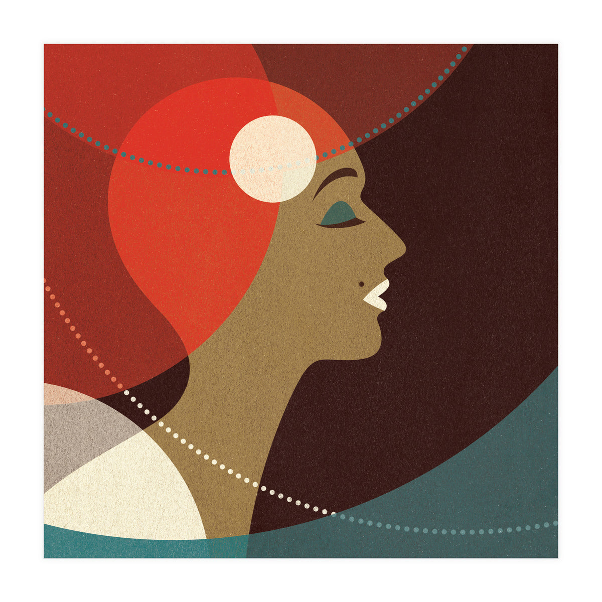 Venn Deco (Gold) (Print Only)