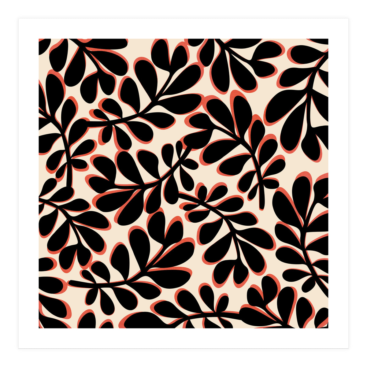 Mid Mod Playful Light Botanical (Print Only)