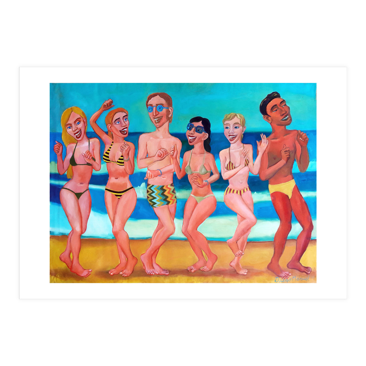 Fiesta En La Playa 6 (Print Only)