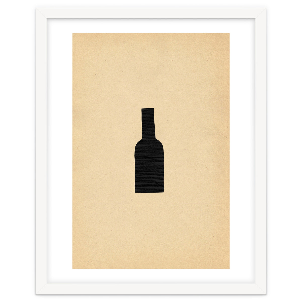 Abstract wine bottle