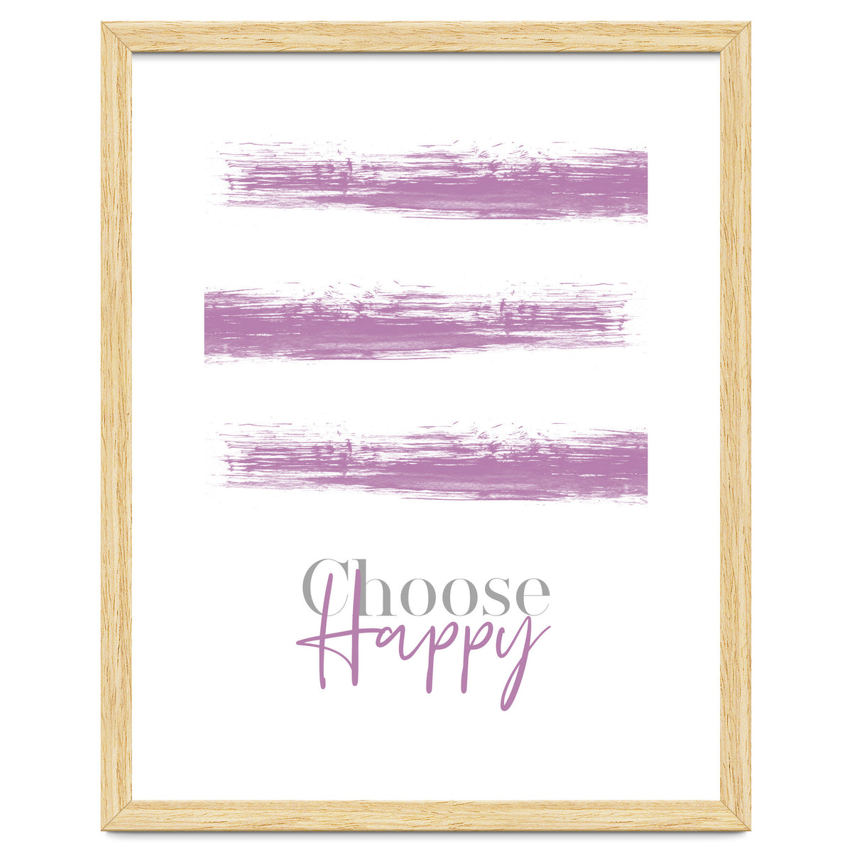 Text Art CHOOSE HAPPY | pink