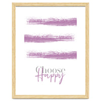 Text Art CHOOSE HAPPY | pink