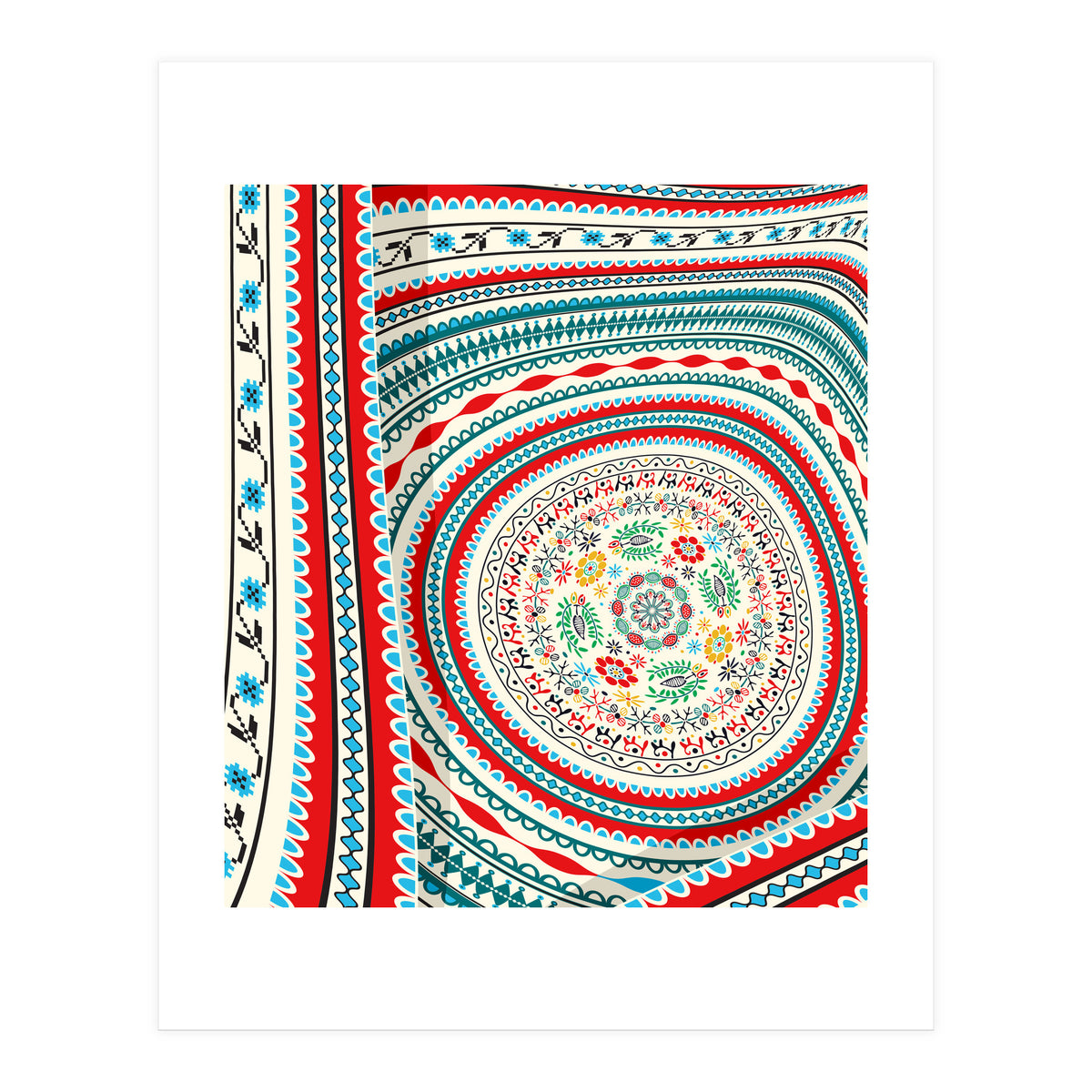 Romanian embroidery background 19 (Print Only)