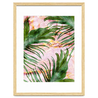 Palm leaf on marble 01