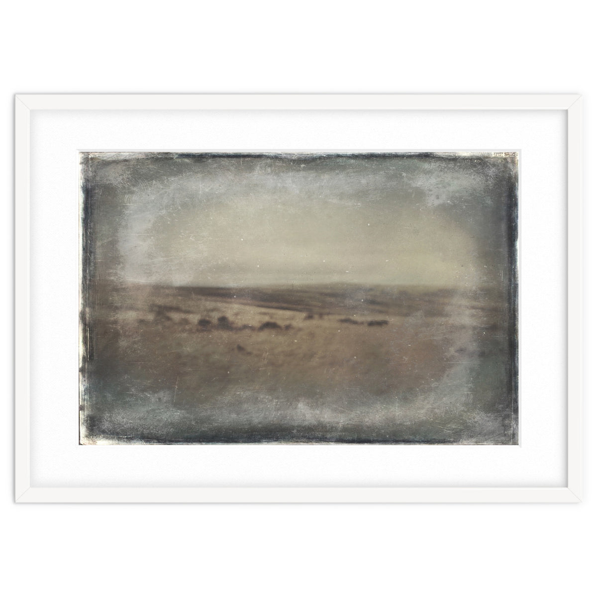 Bleak winter landscape of Saddleworth Moor