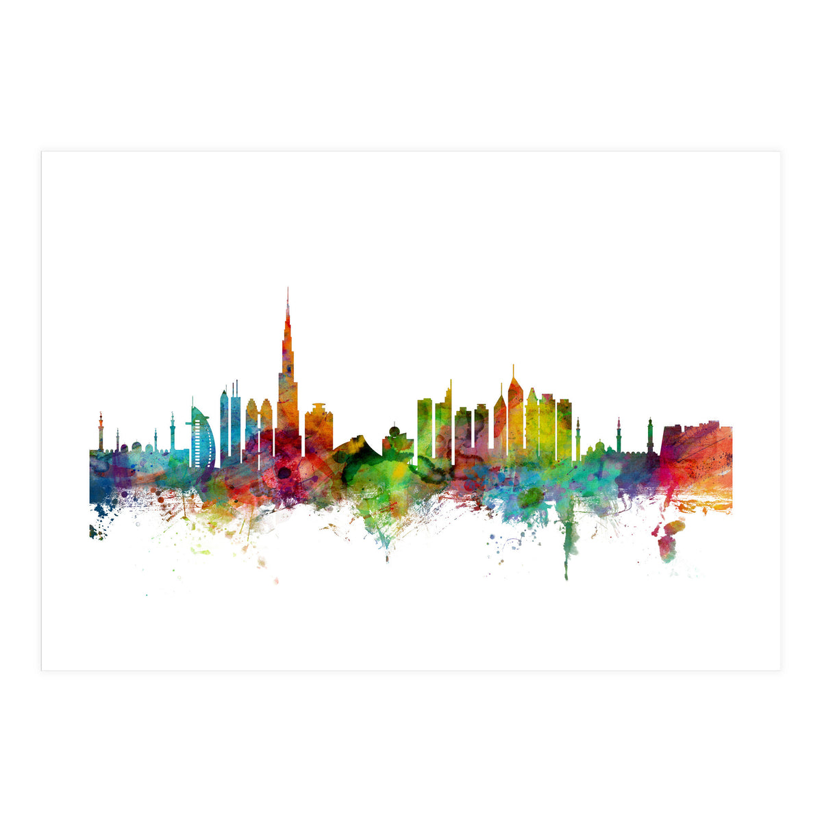 Dubai Skyline (Print Only)