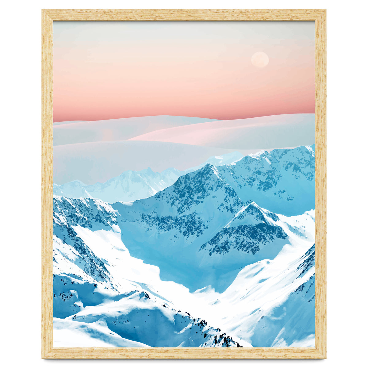 Snow & Blush Horizon