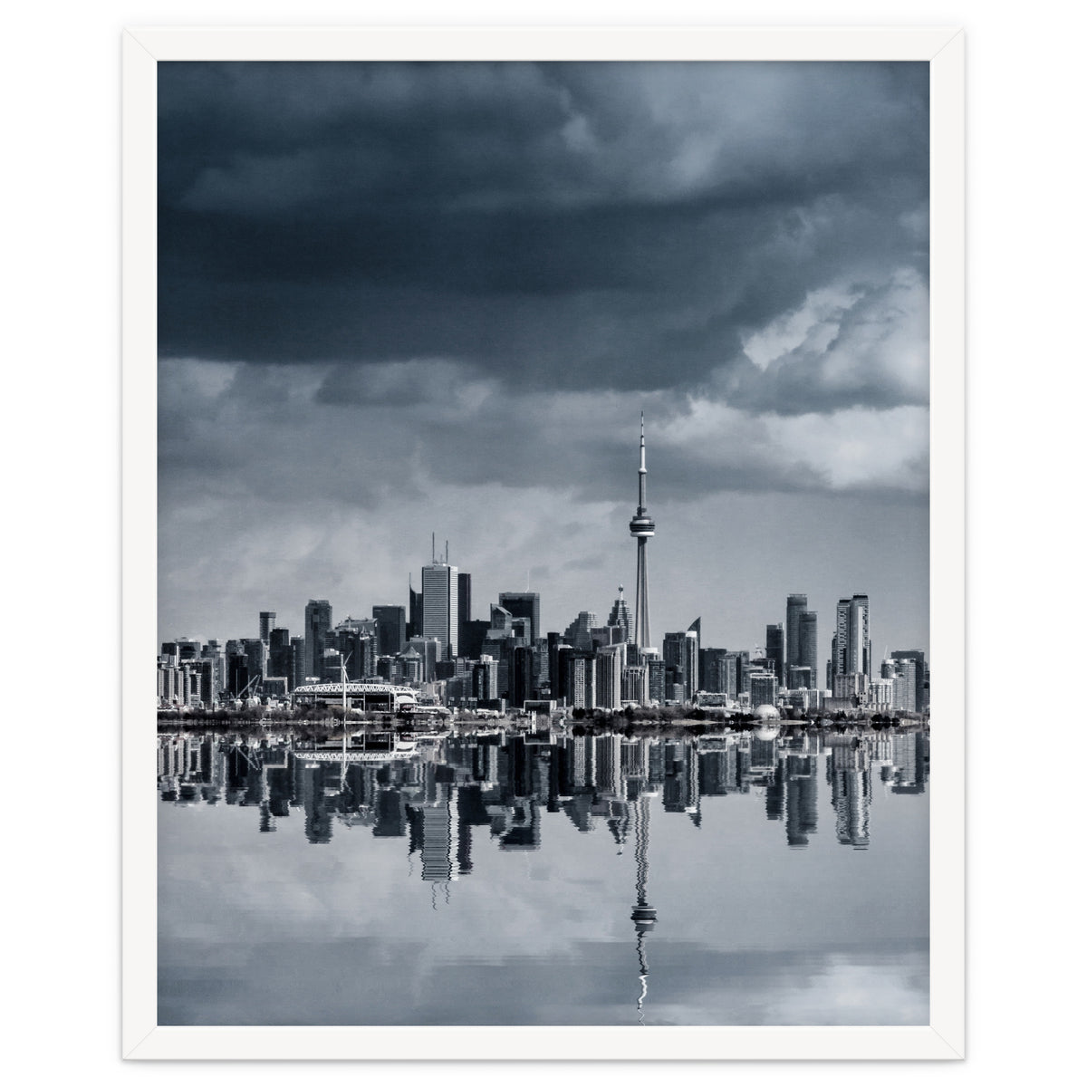Toronto Skyline From Colonel Samuel Smith Park Reflection No 1