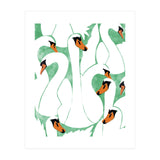 White Calm Was Born Into A Swan (Print Only) thumbnail