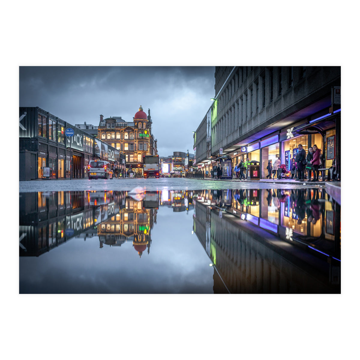 City reflection Newcastle upon tyne (Print Only)