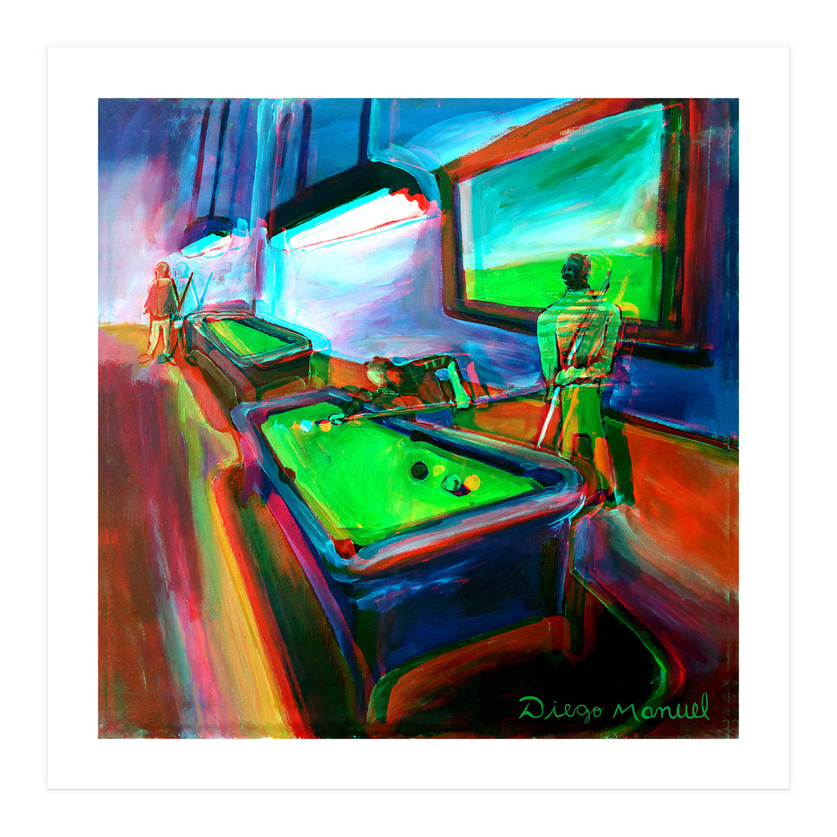 Noche De Pool B 2 (Print Only)