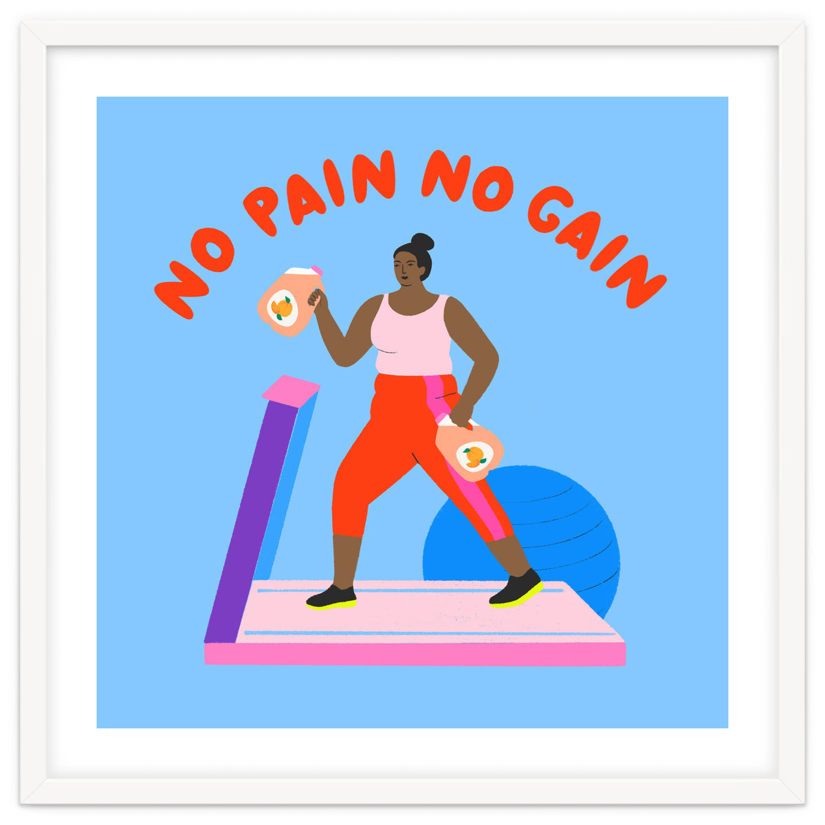 No Pain No Gain Square