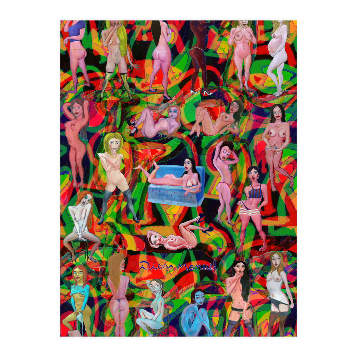 Chicas 3d 10 (Print Only)