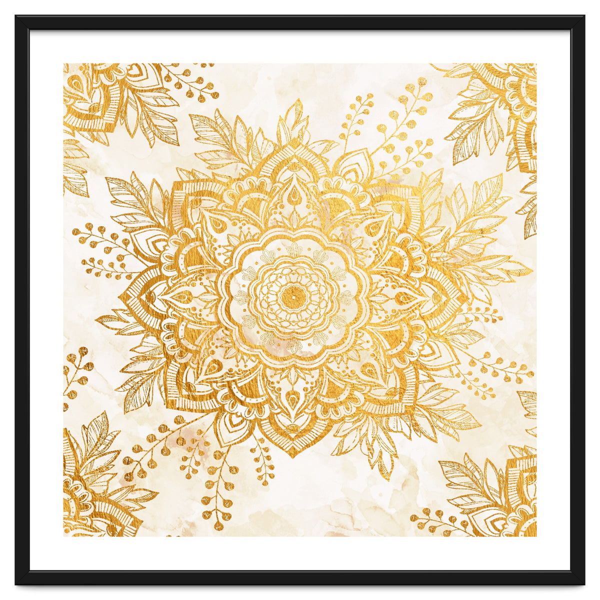 Queen Starring of Mandala-Gold Sunflower I