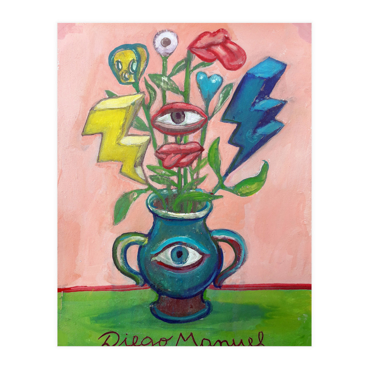 Florero Con 2 Rayos (Print Only)