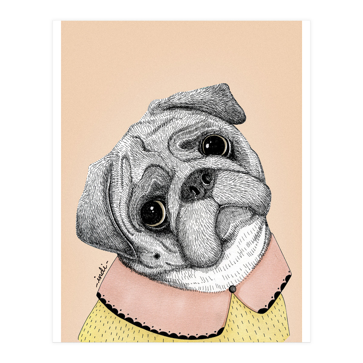 Pug (Print Only)