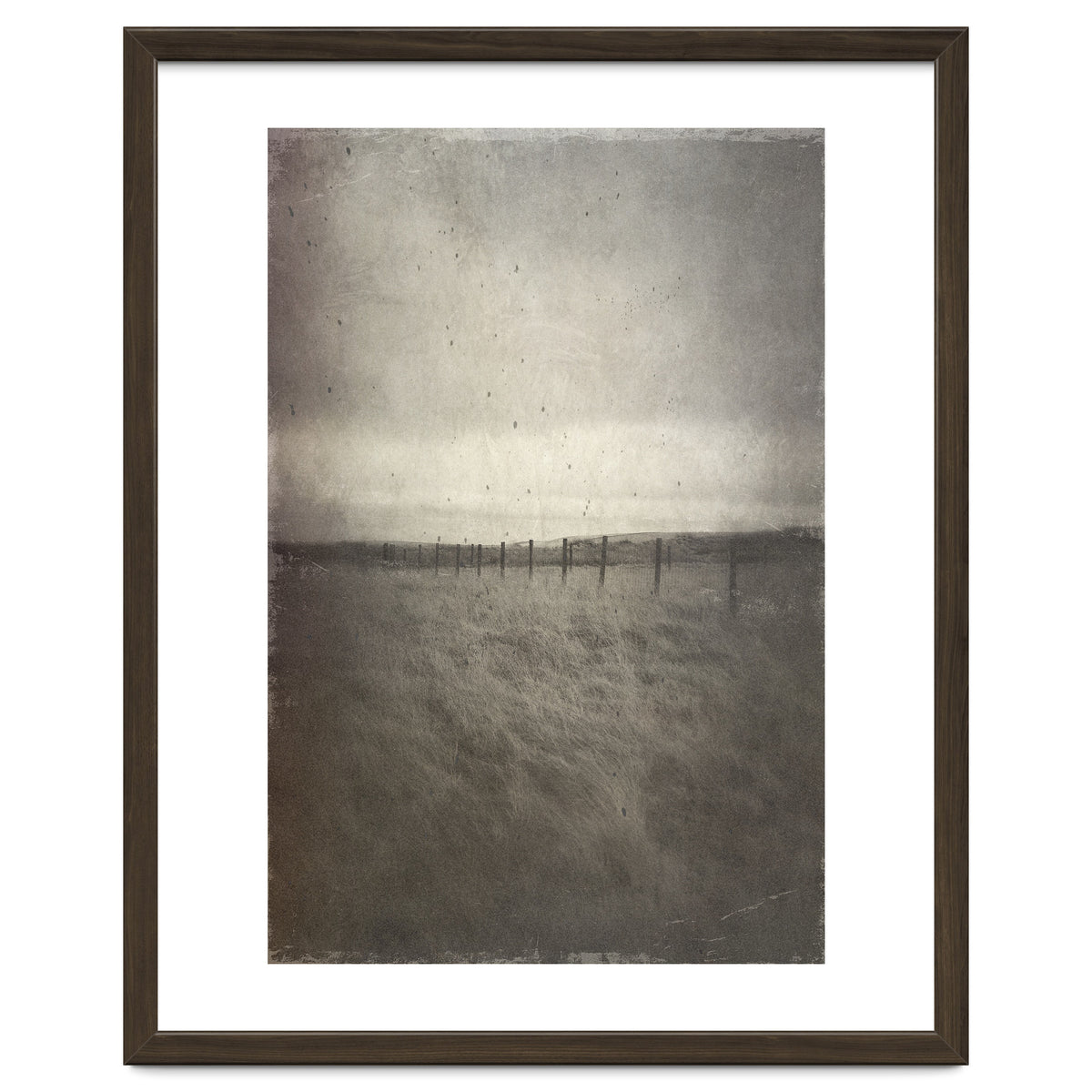 Bleak winter landscape of Saddleworth Moor