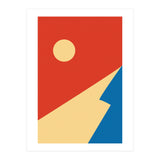Edge Of Mountain Mid Century Geometric Art (Print Only) thumbnail