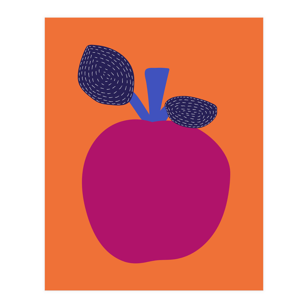 Fuchsia Apple Art (Print Only)