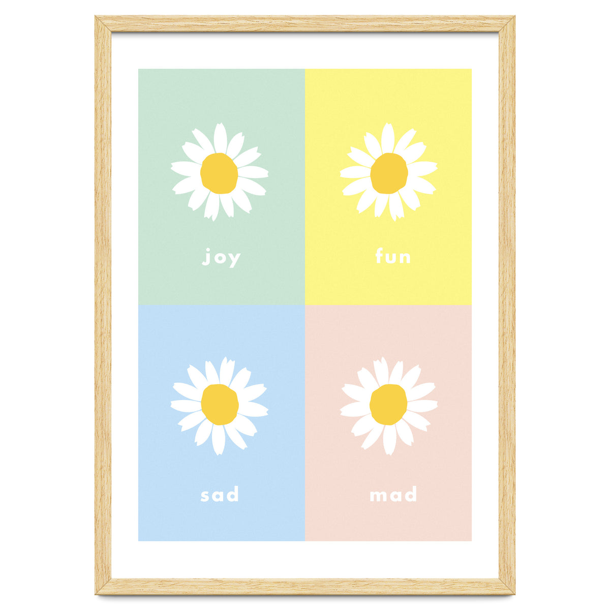 emotions - colorful - pop flower - joy - mad- sad - fun