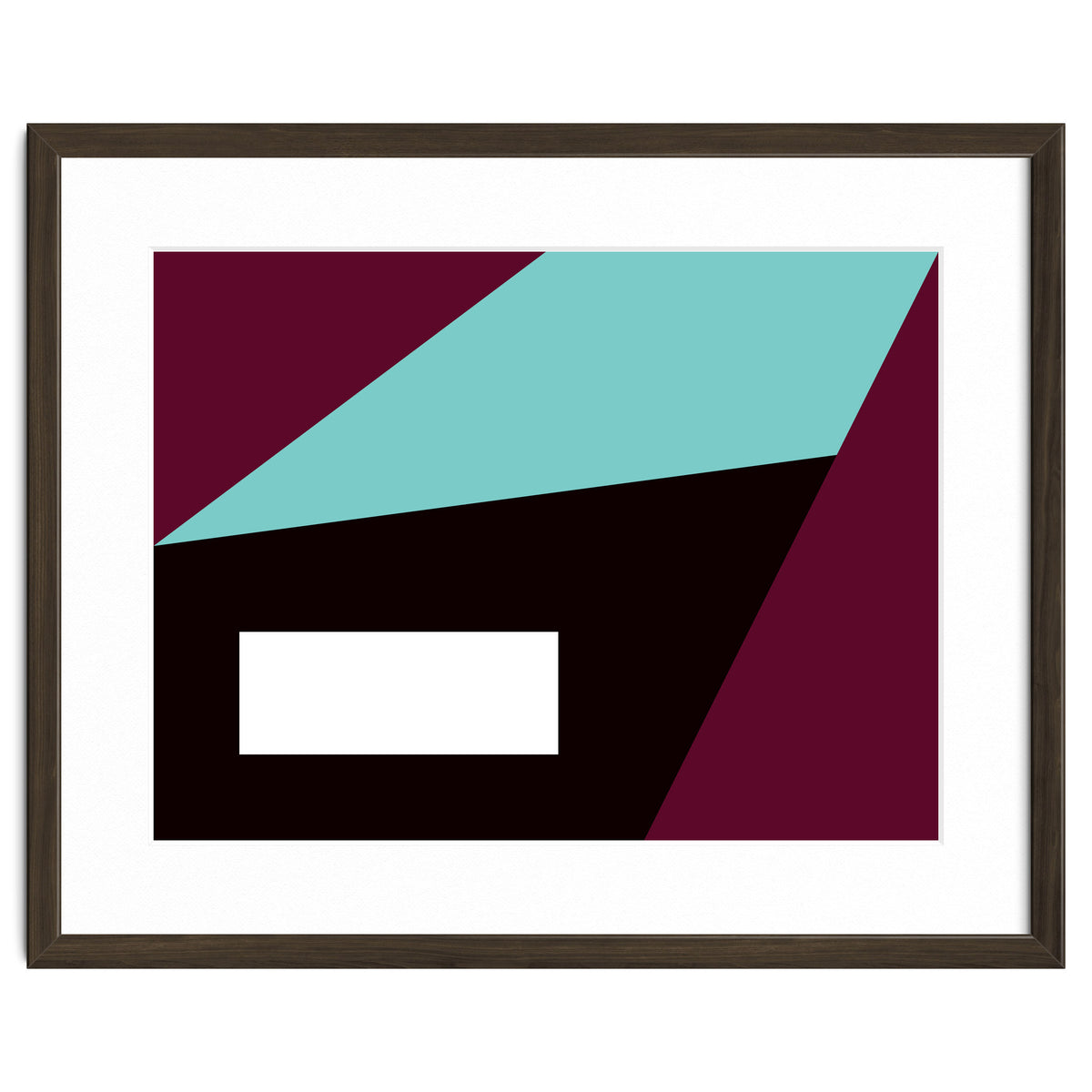 Geometric Shapes No. 84 - purple & turquoise