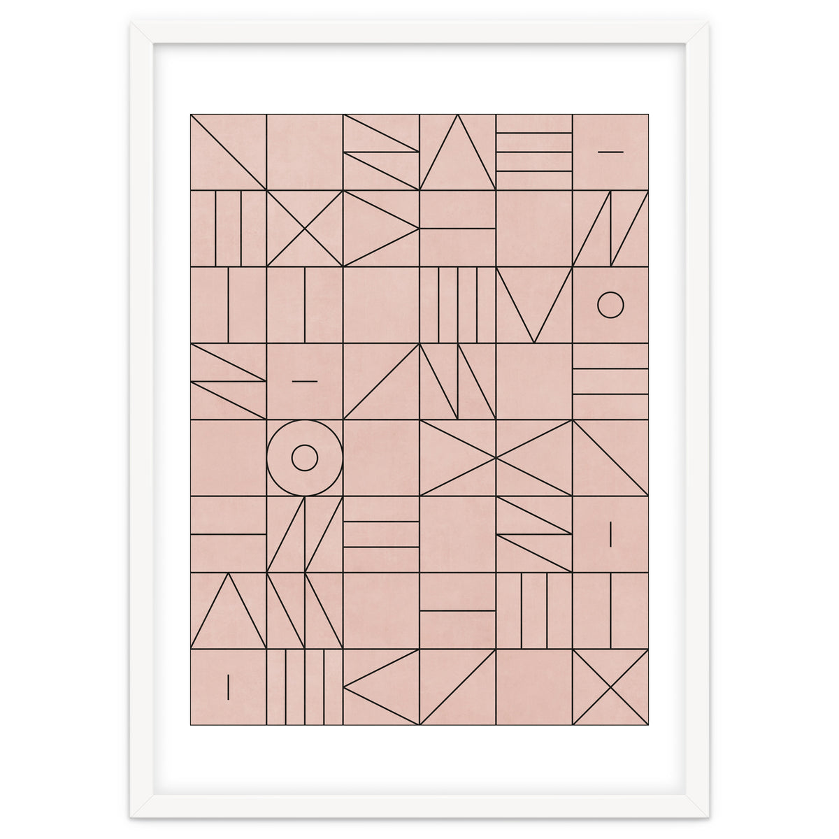 My Favorite Geometric Patterns No.2 - Pale Pink