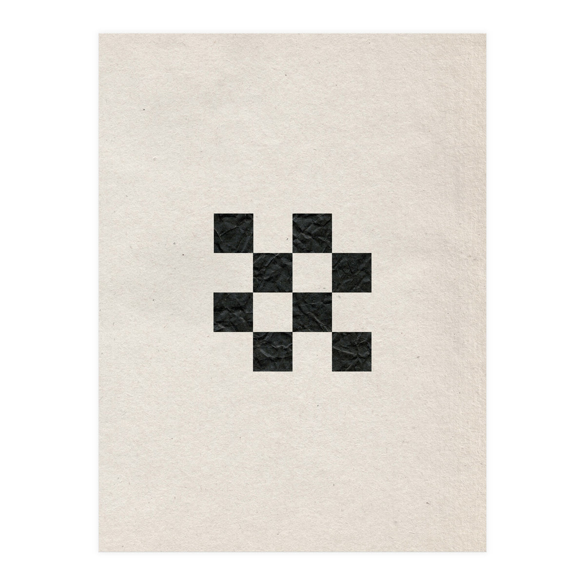 Monochrome chess board (Print Only)