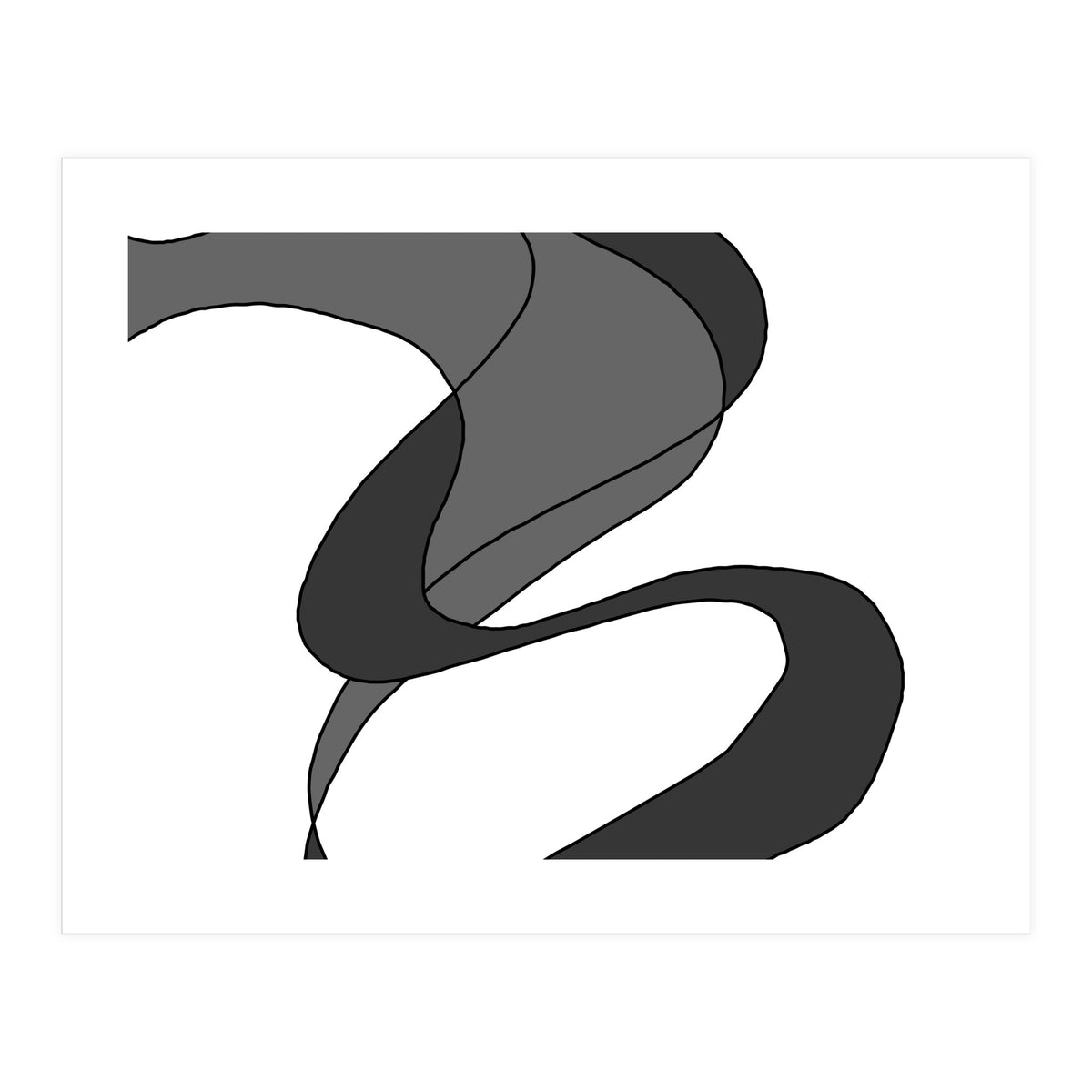 Grey Waves 10 (Print Only)