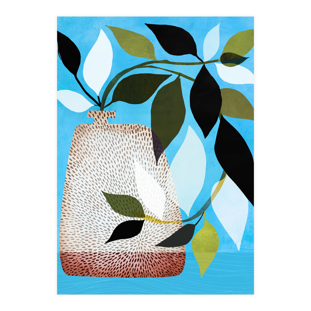 Tropical Ivy + Blue Sky (Print Only)