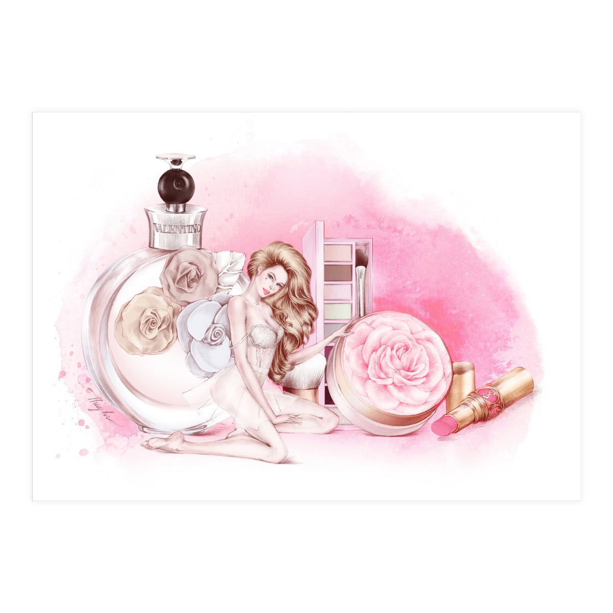 Touch Of Roses (Print Only)