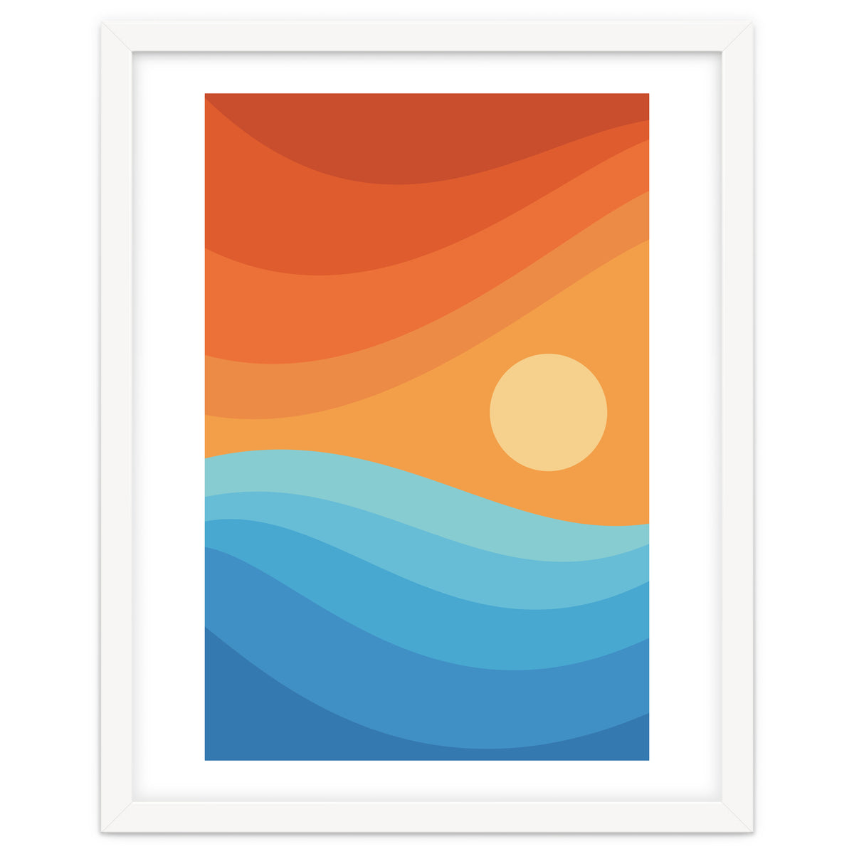 Colorful abstract landscape