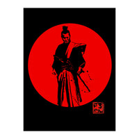 Samurai In Red Sun (Print Only)