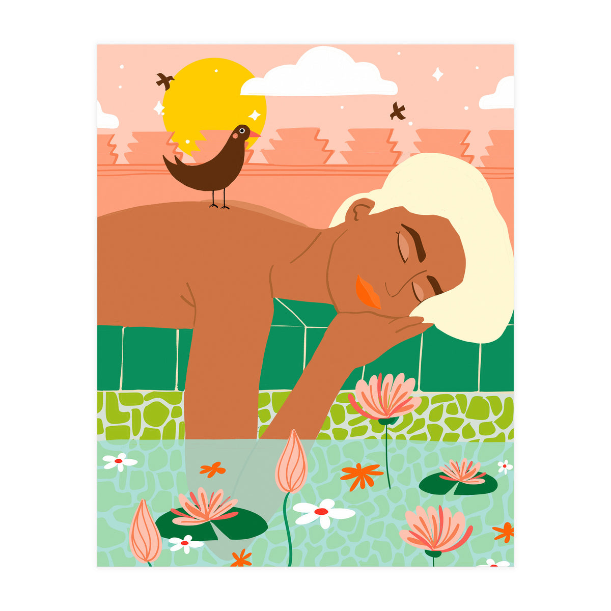 Sunkissed Skin & A Tropical Sky, Let Your Soul & Spirit Fly (Print Only)