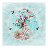 Floral Hummingbird  (Print Only) thumbnail