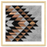 Urban Tribal Pattern No.10 - Concrete and Wood