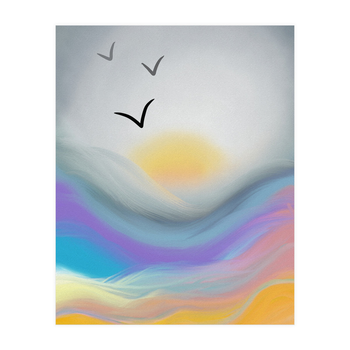 Sunset Waves (Print Only)