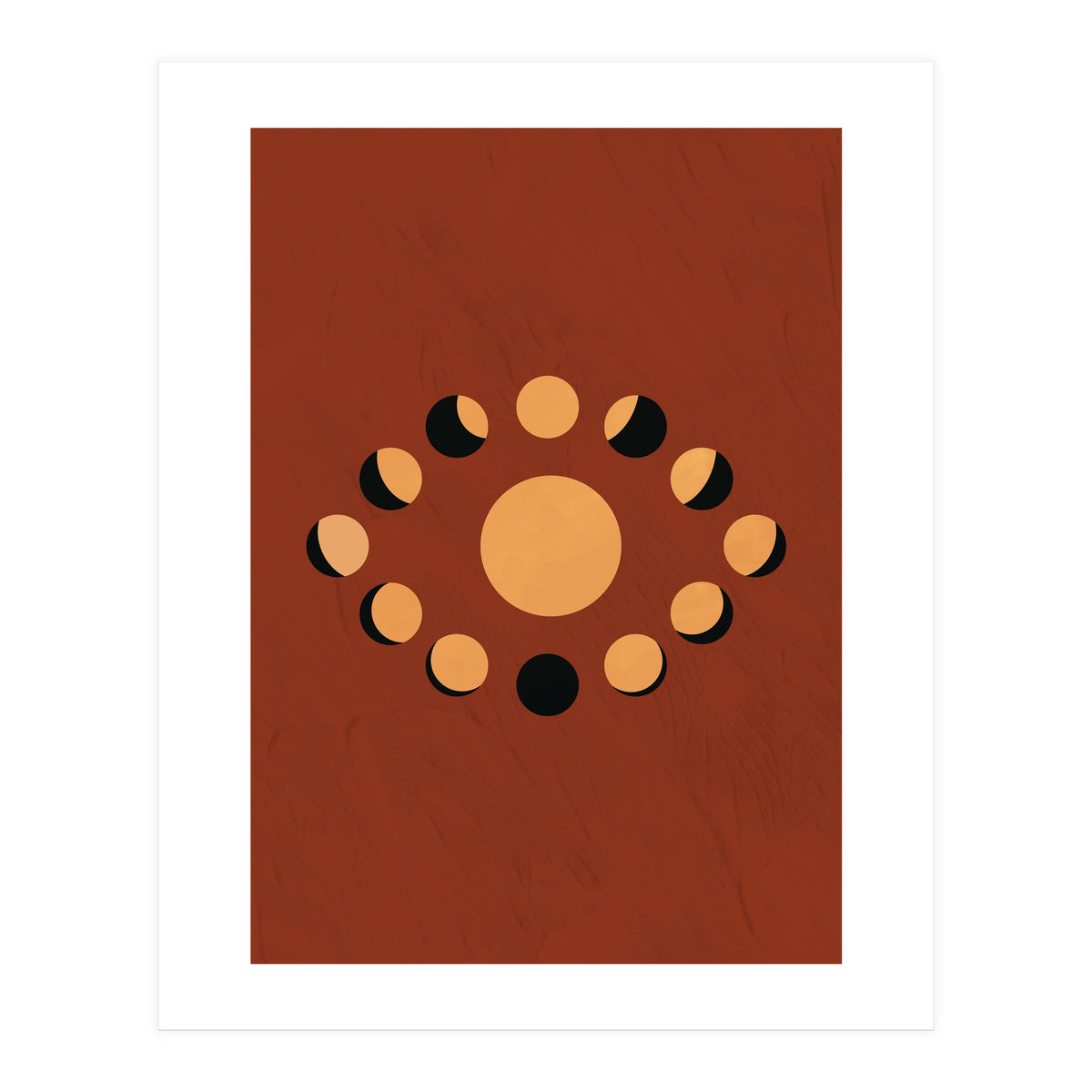 Lunar Eclipse Moon Illustration (Print Only)